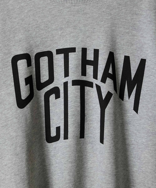 NUMBER (N)INE（ナンバーナイン）の「GOTHAM CITY PRINTED CLASSIC CREWNECK SWEATSHIRT / ゴッサム シティ ロゴプリント クラシック クルーネック スウェットシャツ（スウェット・メンズ・ブラック/トップグレー・M/L/XL）」の10枚目の写真