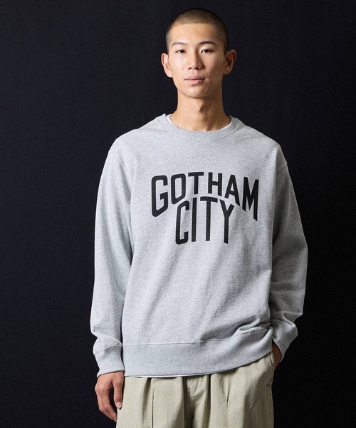 NUMBER (N)INE（ナンバーナイン）の「GOTHAM CITY PRINTED CLASSIC CREWNECK SWEATSHIRT / ゴッサム シティ ロゴプリント クラシック クルーネック スウェットシャツ（スウェット・メンズ・ブラック/トップグレー・M/L/XL）」の21枚目の写真