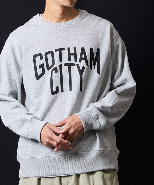NUMBER (N)INE（ナンバーナイン）の「GOTHAM CITY PRINTED CLASSIC CREWNECK SWEATSHIRT / ゴッサム シティ ロゴプリント クラシック クルーネック スウェットシャツ（スウェット・メンズ・ブラック/トップグレー・M/L/XL）」の22枚目の写真