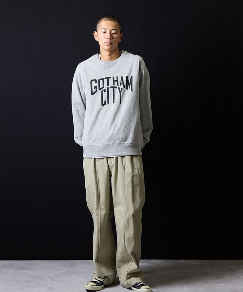 NUMBER (N)INE（ナンバーナイン）の「GOTHAM CITY PRINTED CLASSIC CREWNECK SWEATSHIRT / ゴッサム シティ ロゴプリント クラシック クルーネック スウェットシャツ（スウェット・メンズ・ブラック/トップグレー・M/L/XL）」の16枚目の写真