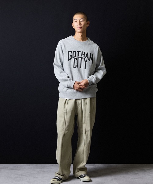 NUMBER (N)INE（ナンバーナイン）の「GOTHAM CITY PRINTED CLASSIC CREWNECK SWEATSHIRT / ゴッサム シティ ロゴプリント クラシック クルーネック スウェットシャツ（スウェット・メンズ・ブラック/トップグレー・M/L/XL）」の17枚目の写真