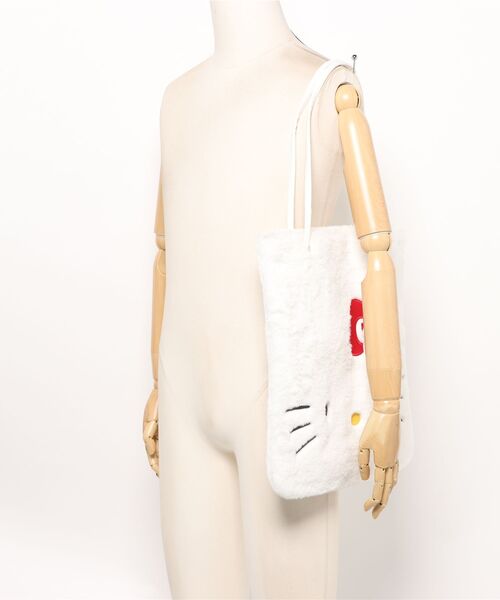 sanrio（サンリオ）の「sanrio（サンリオ）キャラクターフェイストートバッグ/ハローキティ/シナモロール/クロミ/ハンギョドン（トートバッグ・レディース・ブルー/ダークグレー/ホワイト系1/ホワイト系2・FREE）」の6枚目の写真