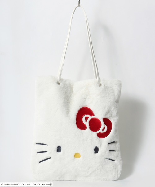 sanrio（サンリオ）の「sanrio（サンリオ）キャラクターフェイストートバッグ/ハローキティ/シナモロール/クロミ/ハンギョドン（トートバッグ・レディース・ブルー/ダークグレー/ホワイト系1/ホワイト系2・FREE）」の7枚目の写真