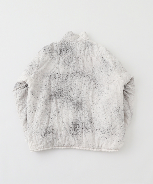 NOMA t.d.(ノーマティーディー)の「NOMARHYTHM TEXTILE (ノーマリズム テキスタイル) Hand Dye Puffer シャツ(シャツ/ブラウス・メンズ・ホワイト/ブラック・5/4)」の3枚目の写真