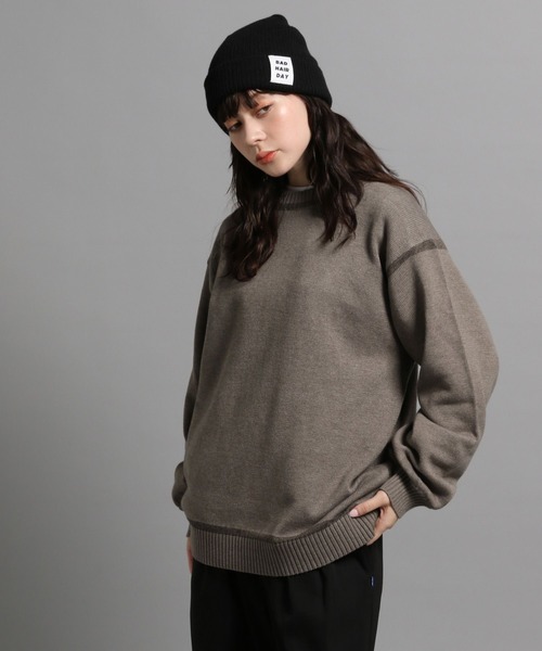 GEORGE'S(ジョージズ)の「ラインニットプルオーバー(ニット/セーター・メンズ・オフホワイト/モカ/ネイビー・MEDIUM/LARGE)」の19枚目の写真