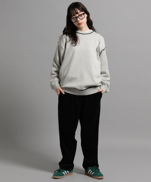 GEORGE'S(ジョージズ)の「ラインニットプルオーバー(ニット/セーター・メンズ・オフホワイト/モカ/ネイビー・MEDIUM/LARGE)」の4枚目の写真