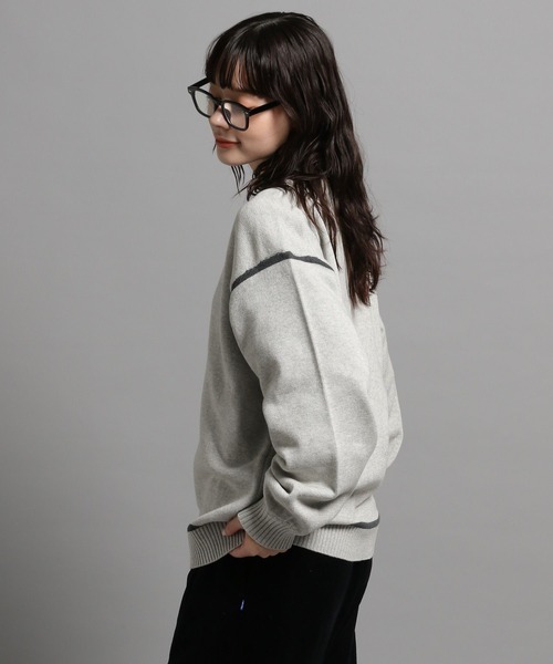 GEORGE'S(ジョージズ)の「ラインニットプルオーバー(ニット/セーター・メンズ・オフホワイト/モカ/ネイビー・MEDIUM/LARGE)」の13枚目の写真