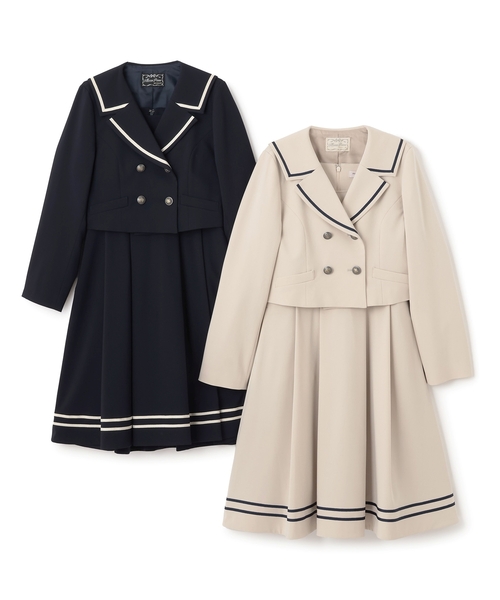 セーラーショートジャケット&ジャンパースカートセット（スーツセット