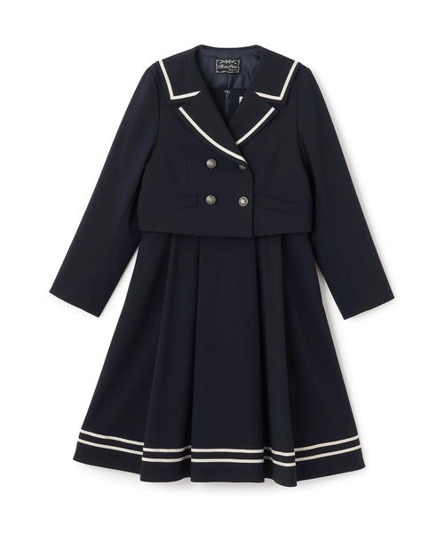 セーラーショートジャケット&ジャンパースカートセット（スーツセット