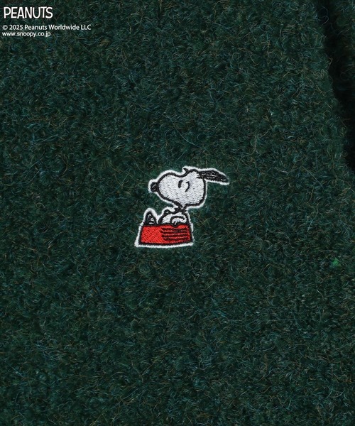 PEANUTS（ピーナッツ）の「[メンズとお揃い♪]【PEANUTS×BAYFLOW】ワンポイント刺繍ニット(KIDS)（ニット/セーター・キッズ・グリーン/ボルドー/ライトグレー/ネイビー・110cm/130cm/150cm）」の15枚目の写真
