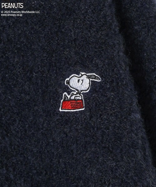 PEANUTS（ピーナッツ）の「[メンズとお揃い♪]【PEANUTS×BAYFLOW】ワンポイント刺繍ニット(KIDS)（ニット/セーター・キッズ・グリーン/ボルドー/ライトグレー/ネイビー・110cm/130cm/150cm）」の17枚目の写真