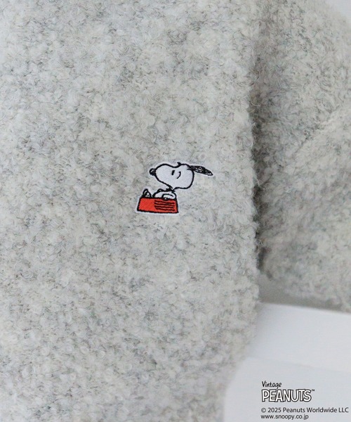 PEANUTS（ピーナッツ）の「[メンズとお揃い♪]【PEANUTS×BAYFLOW】ワンポイント刺繍ニット(KIDS)（ニット/セーター・キッズ・グリーン/ボルドー/ライトグレー/ネイビー・110cm/130cm/150cm）」の19枚目の写真