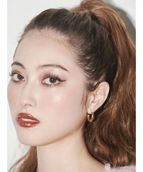 EVRIS（エヴリス）の「HAFU HOOPピアス（ピアス（両耳用）・レディース・シルバー/ゴールド・FREE）」の3枚目の写真