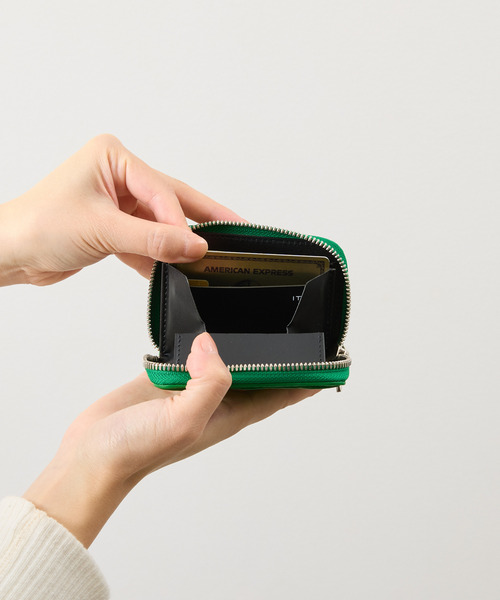 ITTI（イッチ）の「ITTI イッチ / CRISTY COIN CARD WLT コインカードシュリンクレザーウォレット ミニウォレット スマートウォレット 2つ折り革財布 / ITTI-WLT-012-21Q3-4（財布・メンズ・グリーン・FREE）」の6枚目の写真