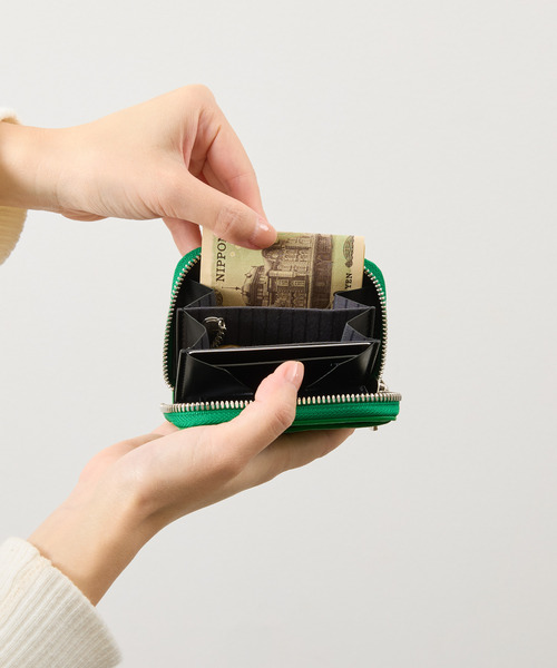 ITTI（イッチ）の「ITTI イッチ / CRISTY COIN CARD WLT コインカードシュリンクレザーウォレット ミニウォレット スマートウォレット 2つ折り革財布 / ITTI-WLT-012-21Q3-4（財布・メンズ・グリーン・FREE）」の7枚目の写真