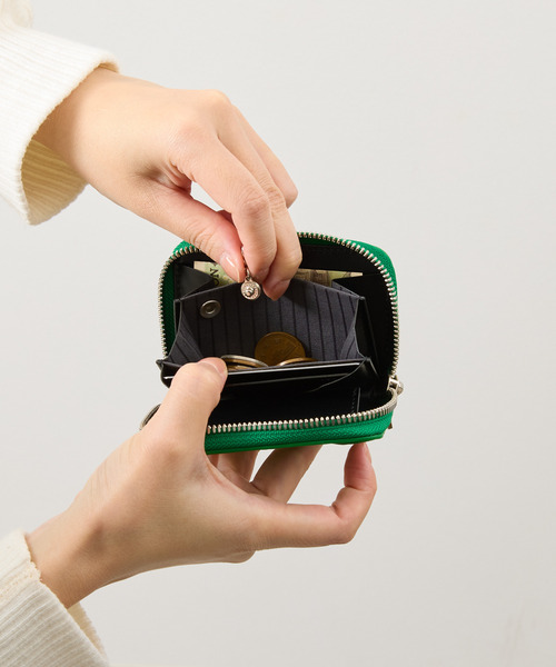 ITTI（イッチ）の「ITTI イッチ / CRISTY COIN CARD WLT コインカードシュリンクレザーウォレット ミニウォレット スマートウォレット 2つ折り革財布 / ITTI-WLT-012-21Q3-4（財布・メンズ・グリーン・FREE）」の9枚目の写真