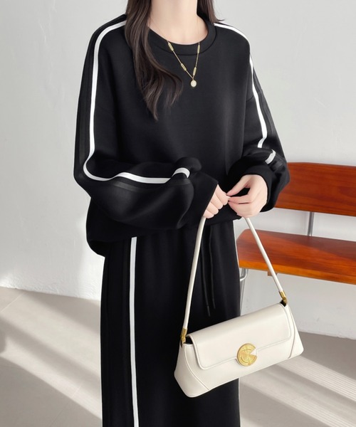 セール】サイドラインダンボールスウェットセットアップ（セットアップ