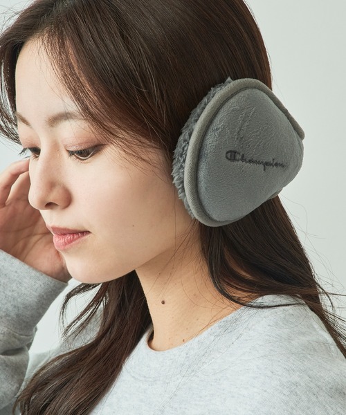 Champion（チャンピオン）の「【Champion】489-0015 ボアバックアーム（イヤーマフ・レディース・グレイッシュベージュ/カーキ/ブラック/グレー・FREE）」の2枚目の写真