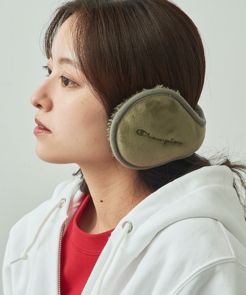 Champion（チャンピオン）の「【Champion】489-0015 ボアバックアーム（イヤーマフ・レディース・グレイッシュベージュ/カーキ/ブラック/グレー・FREE）」の7枚目の写真