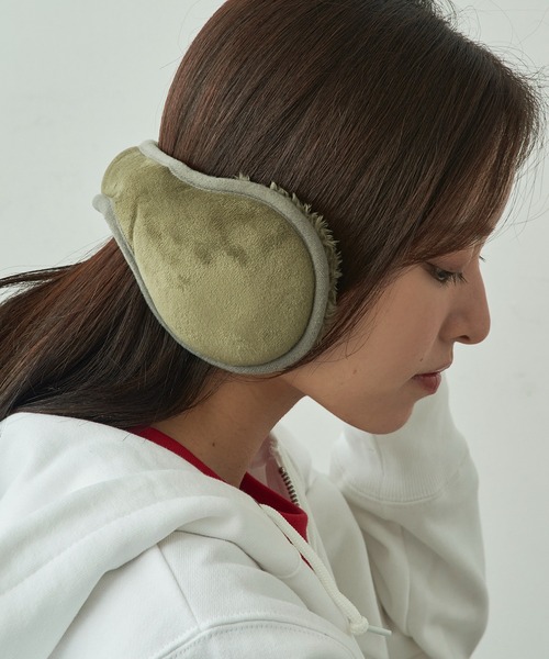 Champion（チャンピオン）の「【Champion】489-0015 ボアバックアーム（イヤーマフ・レディース・グレイッシュベージュ/カーキ/ブラック/グレー・FREE）」の6枚目の写真