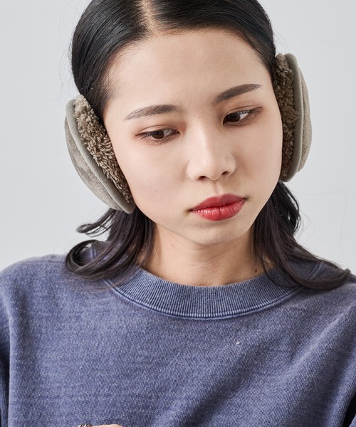 Champion（チャンピオン）の「【Champion】489-0015 ボアバックアーム（イヤーマフ・レディース・グレイッシュベージュ/カーキ/ブラック/グレー・FREE）」の16枚目の写真
