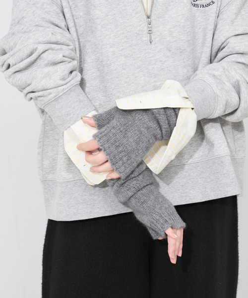 WILLIAM BRUNTON(ウィリアムブラントン)の「WILLIAM BRUNTON SLOBE別注 フィンガーレスグローブ WB-222-SLOBE(手袋・レディース・ブラウン/グレー/ブルー・FREE)」の10枚目の写真