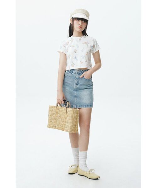 ARTID(アルティーダ)の「デニムミニスカート_LIGHT BLUE(スカート・レディース・スカイブルー・SMALL/MEDIUM)」の4枚目の写真