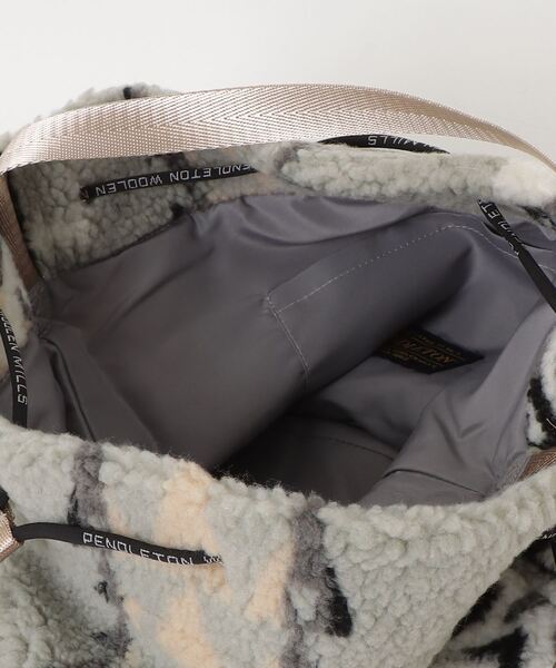 PENDLETON（ペンドルトン）の「【 PENDLETON / ペンドルトン 】ジャガードボア2WAYドローストリングポーチ（ショルダーバッグ・レディース・グレー/ベージュ・FREE）」の15枚目の写真