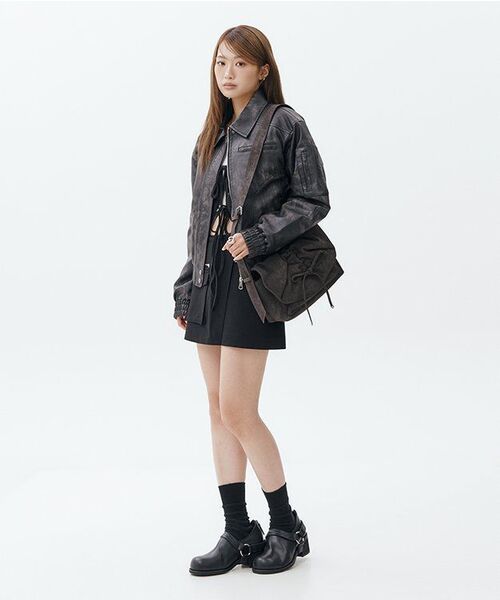 Midnight Move（ミッドナイトムーブ）の「zip skirt [black]（スカート・レディース・その他・SMALL/MEDIUM）」の6枚目の写真