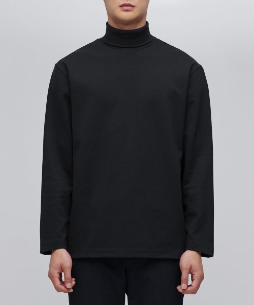 セール】フォンテタートルネック長袖Tシャツ[ブラック]（Tシャツ