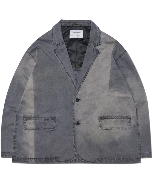 NOMANUAL(NOMANUAL)の「SUNFADED JACKET - WASHED BLACK(テーラードジャケット・レディース・その他・SMALL/MEDIUM/LARGE)」の1枚目の写真