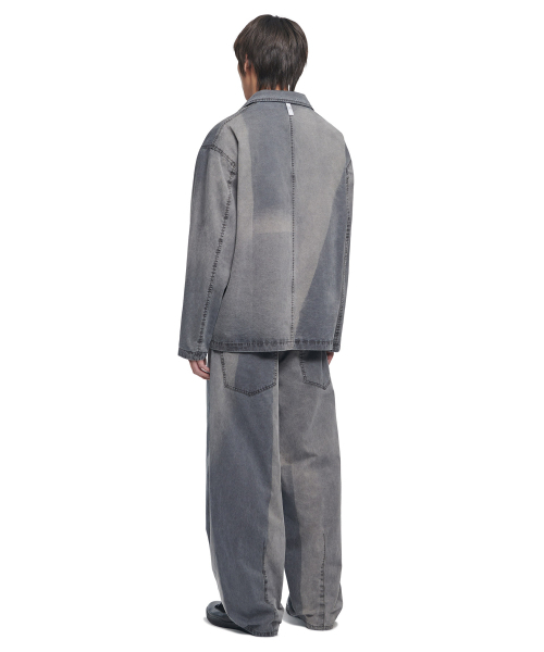 NOMANUAL(NOMANUAL)の「SUNFADED JACKET - WASHED BLACK(テーラードジャケット・レディース・その他・SMALL/MEDIUM/LARGE)」の4枚目の写真
