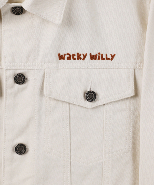 Wacky WiLLy(ワッキーウィリー)の「刺繍レタリングトラッカークリーム(デニムジャケット・レディース・その他・SMALL/MEDIUM/LARGE/X-LARGE)」の6枚目の写真