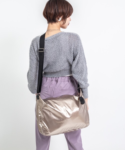 Jack Gomme(ジャックゴム)の「【JACK GOMME】ショルダーバッグ JOY(ショルダーバッグ・レディース・ブラック/インディゴブルー/モカ/アイボリー/シルバー/カーキ/シャンパン/ライトブルー/ベージュ・FREE)」の11枚目の写真