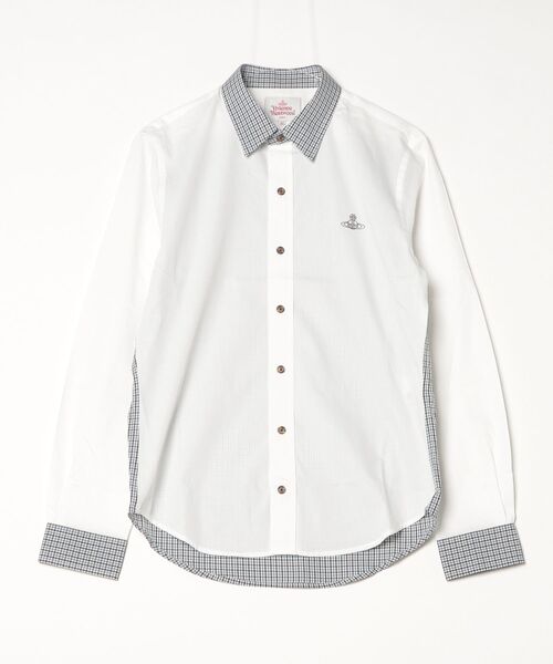 Vivienne Westwood MAN（ヴィヴィアンウエストウッドマン）の「DETAILED CHECK CLASSIC SHIRT（シャツ/ブラウス・メンズ・ブラック/ホワイト・XL/L/M/S）」の2枚目の写真