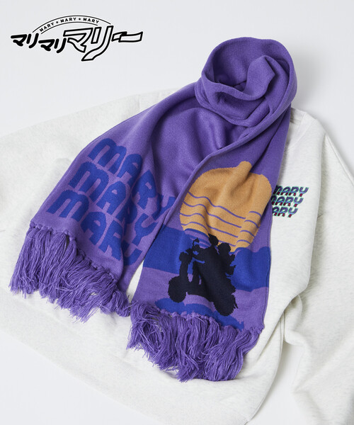 PUBLUX（パブリュクス）の「マリマリマリー×PUBLUX END CREDIT マフラー【限定展開】（マフラー・メンズ・パープル・ONE SIZE）」の9枚目の写真