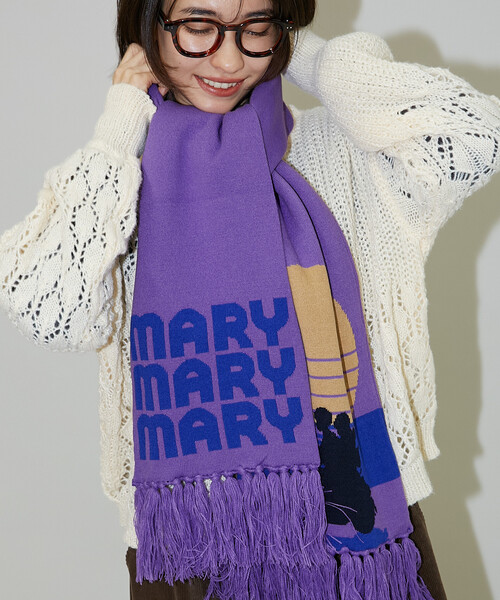 PUBLUX（パブリュクス）の「マリマリマリー×PUBLUX END CREDIT マフラー【限定展開】（マフラー・メンズ・パープル・ONE SIZE）」の11枚目の写真