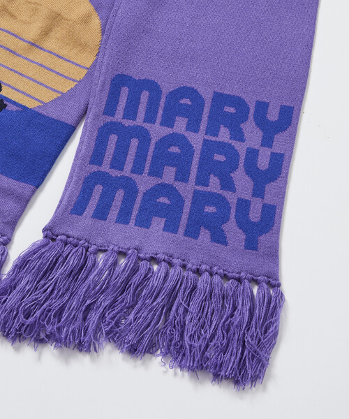 PUBLUX（パブリュクス）の「マリマリマリー×PUBLUX END CREDIT マフラー【限定展開】（マフラー・メンズ・パープル・ONE SIZE）」の3枚目の写真