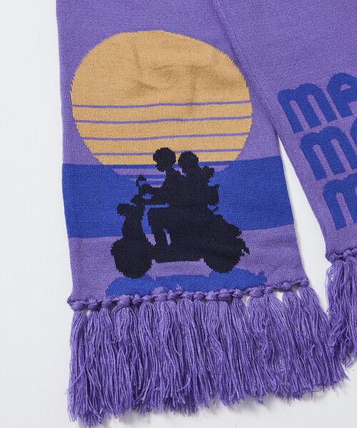 PUBLUX（パブリュクス）の「マリマリマリー×PUBLUX END CREDIT マフラー【限定展開】（マフラー・メンズ・パープル・ONE SIZE）」の4枚目の写真