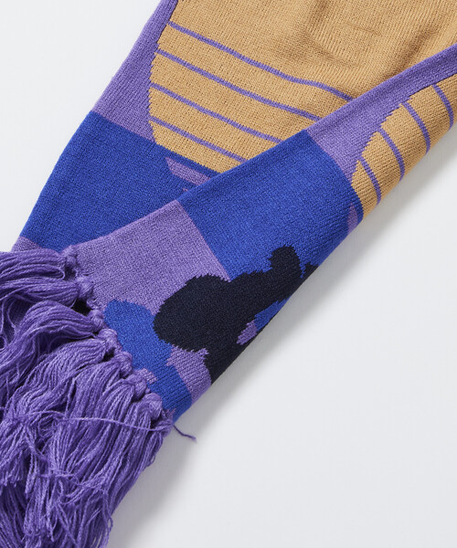 PUBLUX（パブリュクス）の「マリマリマリー×PUBLUX END CREDIT マフラー【限定展開】（マフラー・メンズ・パープル・ONE SIZE）」の6枚目の写真