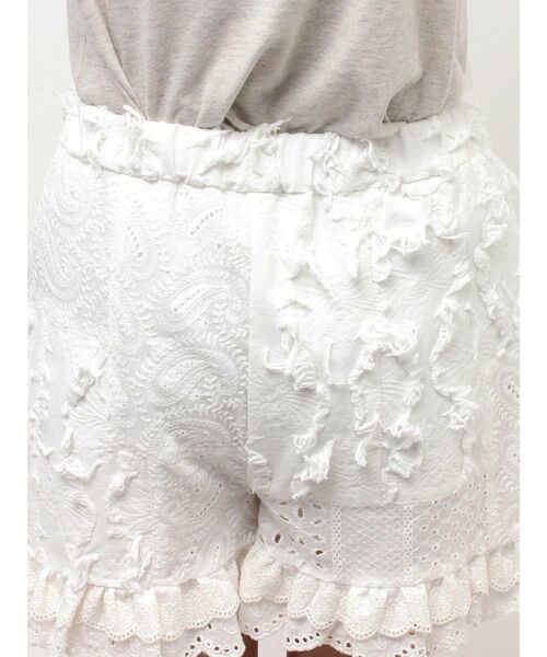 Ungrid（アングリッド）の「コットンレースパッチワークショートパンツ（その他パンツ・レディース・ブラック/オフホワイト・FREE）」の16枚目の写真