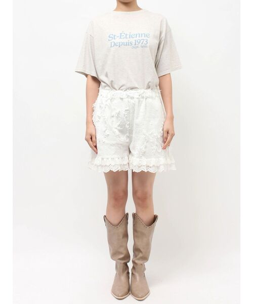 Ungrid（アングリッド）の「コットンレースパッチワークショートパンツ（その他パンツ・レディース・ブラック/オフホワイト・FREE）」の20枚目の写真