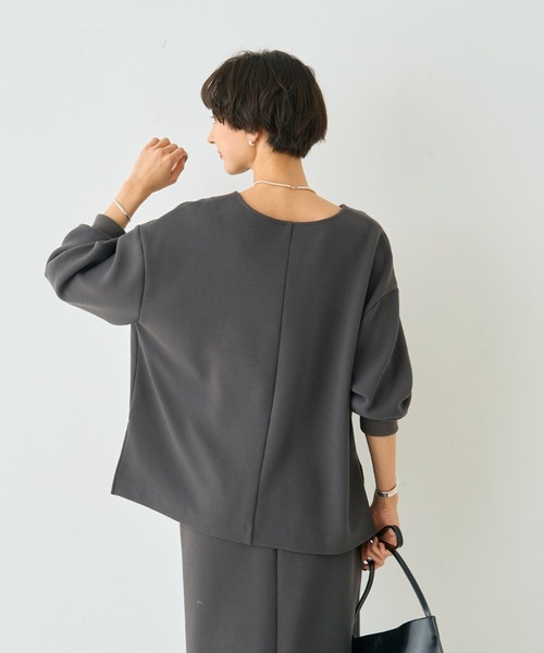 Rouge vif(ルージュヴィフ)の「【セットアップ対応】 ダブルエアープルオーバー(シャツ/ブラウス・レディース・ベージュ/チャコールグレー/グレー・フリー)」の17枚目の写真