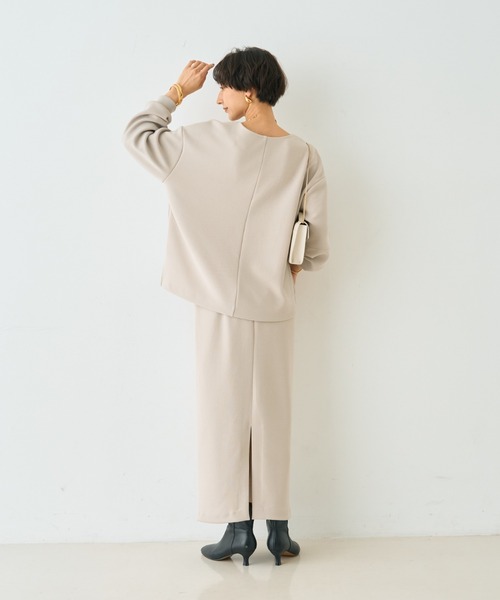 Rouge vif(ルージュヴィフ)の「【セットアップ対応】 ダブルエアープルオーバー(シャツ/ブラウス・レディース・ベージュ/チャコールグレー/グレー・フリー)」の21枚目の写真