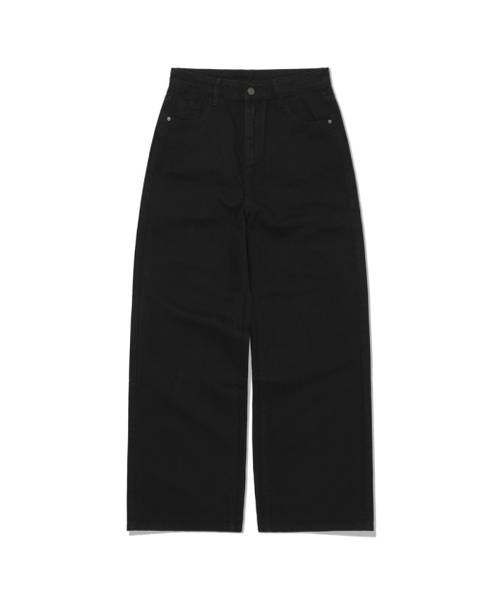 MOAA（モア）の「Fade Cotton wide pants (BLACK)（デニムパンツ・レディース・その他・SMALL/MEDIUM）」の4枚目の写真