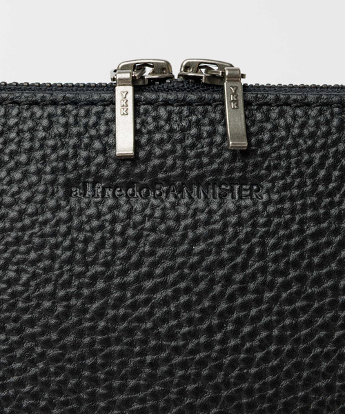 alfredoBANNISTER(アルフレッドバニスター)の「【A4対応 / 通勤鞄】シボレザー ブリーフケース / ビジネスバッグ(ビジネスバッグ・メンズ・ブラック・フリー)」の9枚目の写真