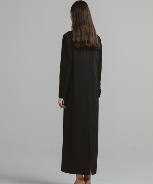 CINOH（チノ）の「BLACK FORMAL KEY NECK JACKET DRESS（ワンピース・レディース・ブラック・36/38）」の3枚目の写真
