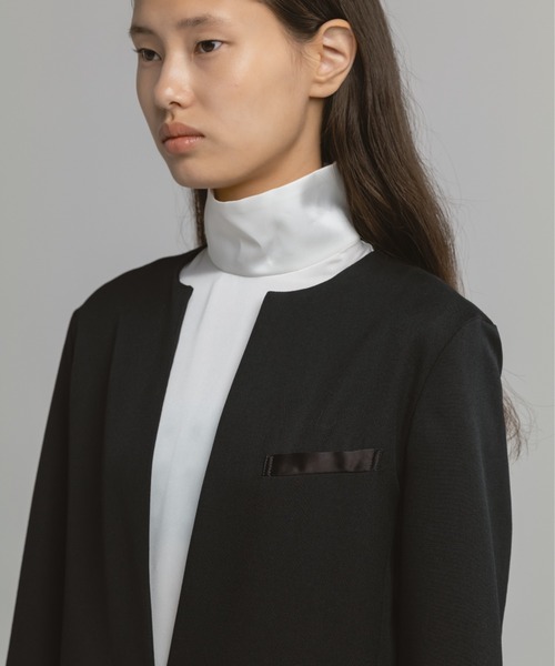 CINOH（チノ）の「BLACK FORMAL KEY NECK JACKET DRESS（ワンピース・レディース・ブラック・36/38）」の5枚目の写真