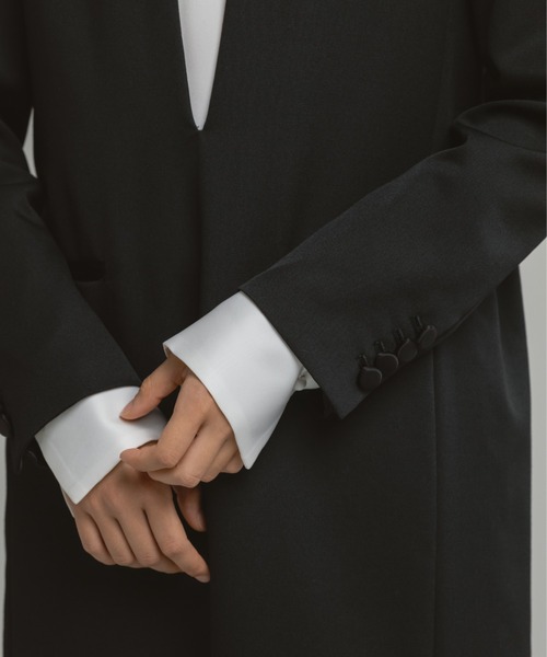 CINOH（チノ）の「BLACK FORMAL KEY NECK JACKET DRESS（ワンピース・レディース・ブラック・36/38）」の6枚目の写真