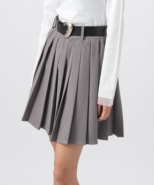 PAGEBOY（ページボーイ）の「イージケアプリーツショートパンツ（その他パンツ・レディース・ブラック/グレー・FREE）」の2枚目の写真